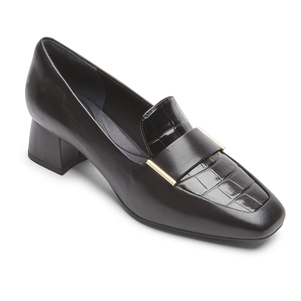 Mocassins Rockport Mulher Pretas - Total Motion Esma - 28970OPSJ